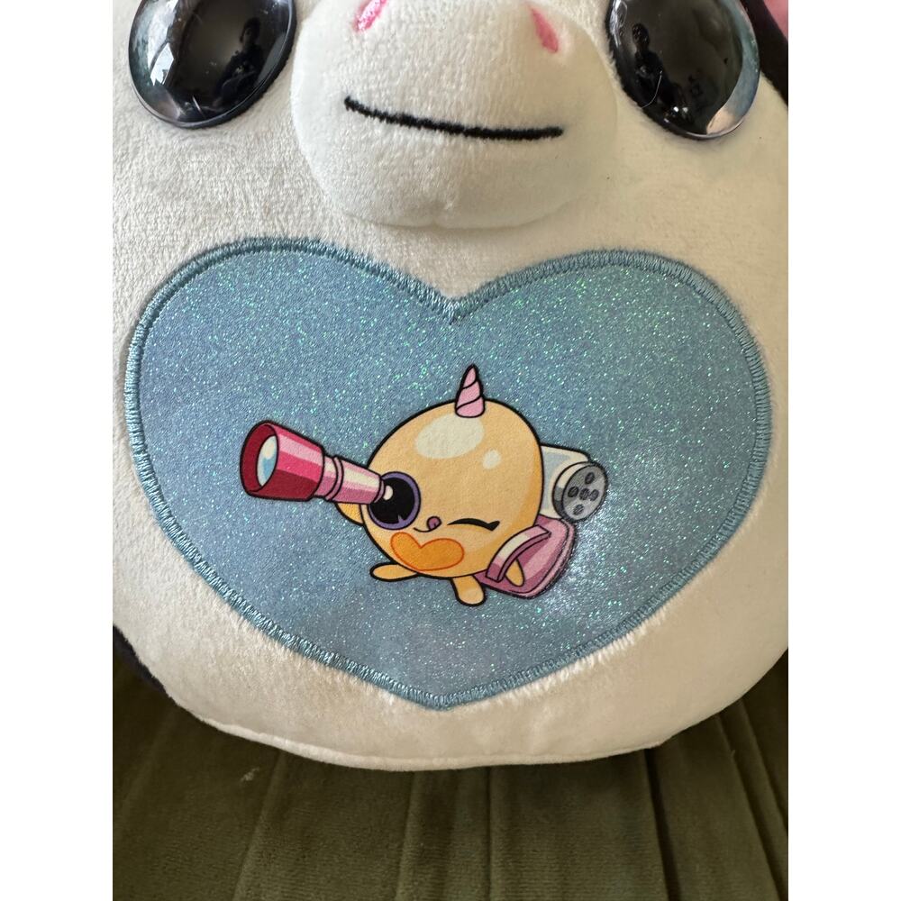 Rainbocorns Unicorn Cow Plush 8” ZURU Stuffed Animal Glitter Horn - Picture 8 of 8